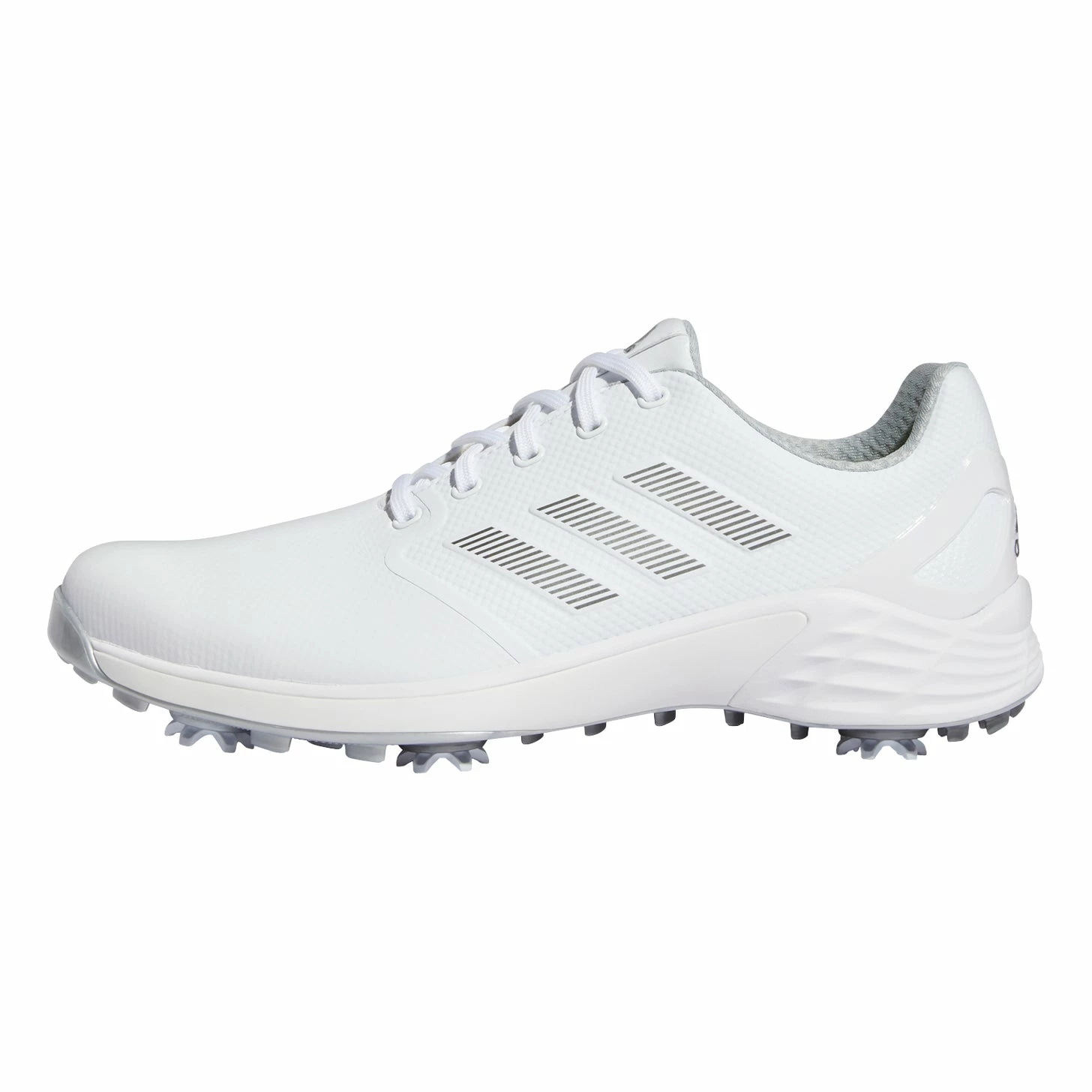 Adidas Golf Adidas ZG21 White Silver Mens Golf Shoes 2 Adidas Golf Adidas ZG21 White Silver Mens Golf Shoes - Image 2