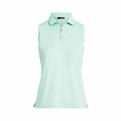 Polo Ralph Lauren RLX Ralph Lauren Tournament April Green Womens Sleeveless Golf Polo