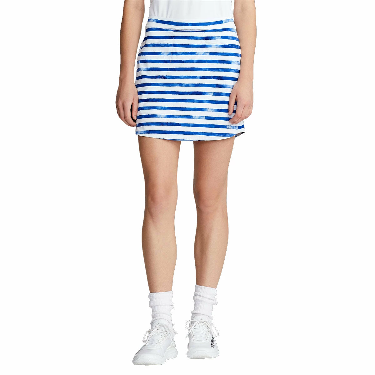 Polo Ralph Lauren RLX Ralph Lauren Printed Aim 17in Blue Painted Stripe Womens Golf Skort 1 Polo Ralph Lauren RLX Ralph Lauren Printed Aim 17in Blue Painted Stripe Womens Golf Skort