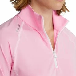 Polo Ralph Lauren RLX Ralph Lauren Airflow Taylor Rose Womens Longsleeve Golf 1/4 Zip -Mens Golf Clothes Store Online 25006 TAYLORROSEWHT 3 64474c8d 97cb 41bb b1a1 1ee9b3e57583