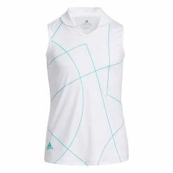 Adidas Golf Adidas Semi Mint Rush Girls Sleeveless Golf Polo
