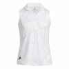 Adidas Golf Adidas Pulse Lime White Girls Sleeveless Golf Polo