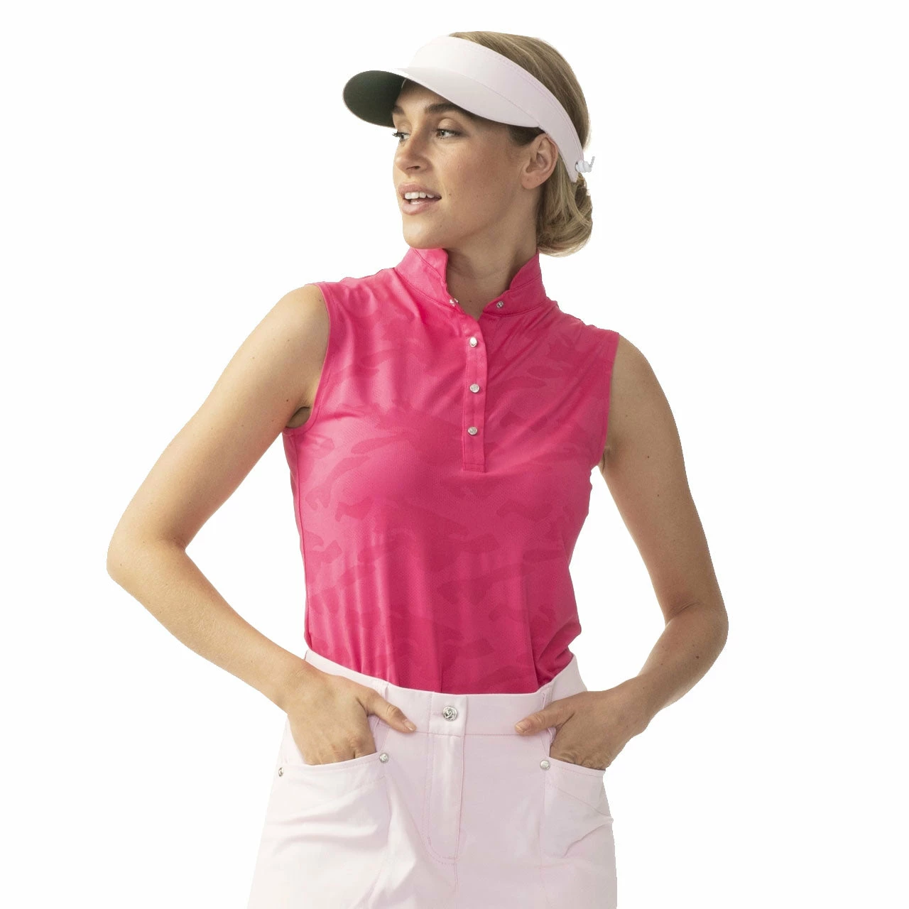Daily Sports Jess Womens Sleeveless Golf Polo 3 Daily Sports Jess Womens Sleeveless Golf Polo - Image 3