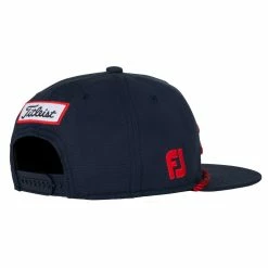 Titleist Legacy Tour Rope Flat Bill Junior Golf Hat -Mens Golf Clothes Store Online 25852 NAVYRED46 2