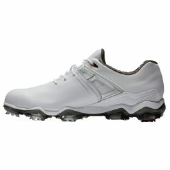 FootJoy Tour X Spiked Mens Golf Shoes -Mens Golf Clothes Store Online 26129 WHITERED 2