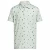 Adidas Golf Ball Print Boys Golf Polo