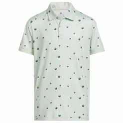 Adidas Golf Ball Print Boys Golf Polo