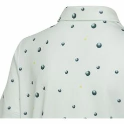 Adidas Golf Ball Print Boys Golf Polo -Mens Golf Clothes Store Online 26186 LINENGREEN334 2