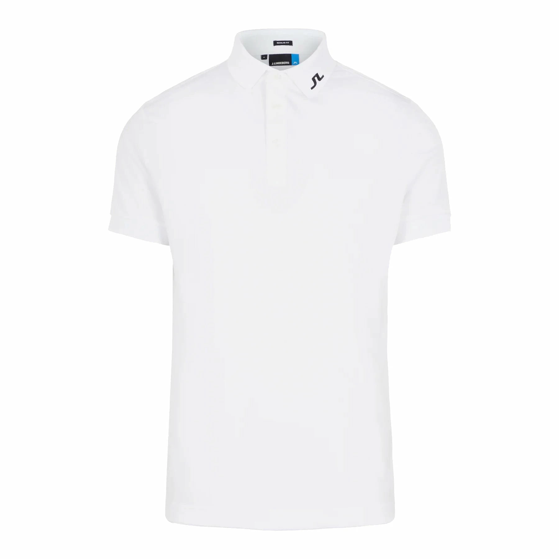 J.Lindeberg J. Lindeberg KV Regular Fit White Mens Golf Polo 1 J.Lindeberg J. Lindeberg KV Regular Fit White Mens Golf Polo
