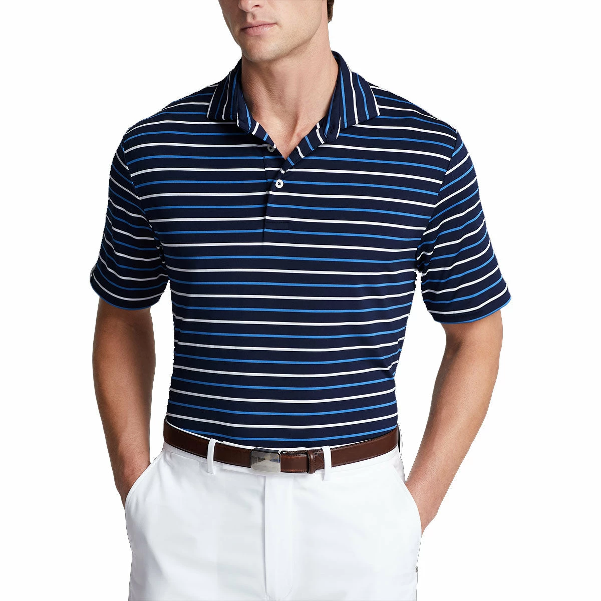Polo Ralph Lauren RLX Ralph Lauren Lightweight Airflow Jersey French Navy Mens Golf Polo 1 Polo Ralph Lauren RLX Ralph Lauren Lightweight Airflow Jersey French Navy Mens Golf Polo
