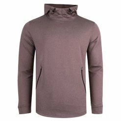 Swannies Ivy Plum Heather Mens Golf Hoodie