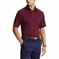 Polo Ralph Lauren RLX Ralph Lauren Lightweight Airflow Jersey Ruby Mens Golf Polo