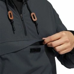 Adidas Golf Adidas Adicross Anorak Carbon Mens Golf 1/2 Zip -Mens Golf Clothes Store Online 26942 CARBON 2
