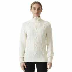 Daily Sports Addie Womens 1/2 Zip Golf Sweater -Mens Golf Clothes Store Online 27108 WHITE100 0880216e e879 439f 9768 c1073d838aca
