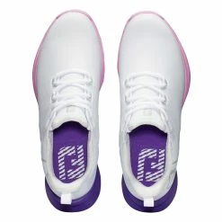 FootJoy Fuel Sport Spikeless Womens Golf Shoes -Mens Golf Clothes Store Online 27752 WHITEPURPLPNK 1 acb5b64d bff6 48fd 8574 a23044e0d165