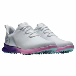 FootJoy Fuel Sport Spikeless Womens Golf Shoes -Mens Golf Clothes Store Online 27752 WHITEPURPLPNK ebd40fa3 8902 499d a306 3ecb1ce4c18a