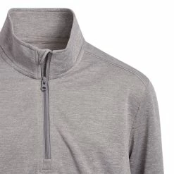 Adidas Golf Adidas Heather Boys Quarter Zip Golf Pullover -Mens Golf Clothes Store Online 31152 GREYTHREE069 2 e50188ae 47b1 4b5a a29c f48c0e184642