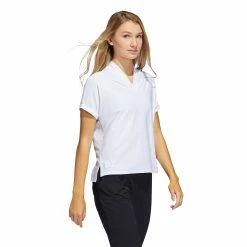 Adidas Golf Adidas Go-To Womens Short Sleeve Golf Polo -Mens Golf Clothes Store Online 31168 WHITE100 3 7bee7a2f 4974 4feb 802a 887783c5e3e4