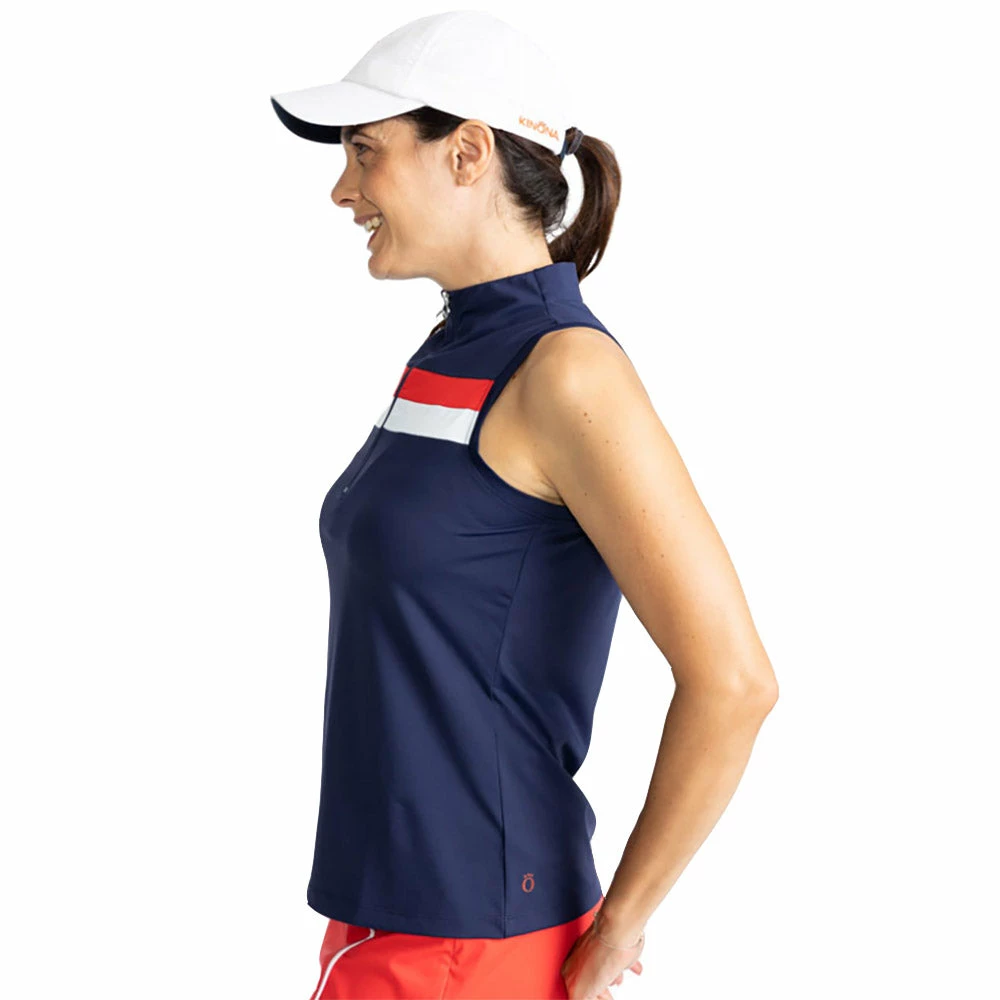 Kinona On Target Womens Sleeveless Golf Polo 2 Kinona On Target Womens Sleeveless Golf Polo - Image 2
