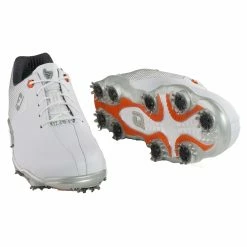 FootJoy D.N.A. Helix White Mens Golf Shoes -Mens Golf Clothes Store Online 53316 MEDIUM 1