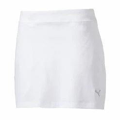 PUMA Golf Puma Solid Knit 13in Girls Golf Skort -Mens Golf Clothes Store Online 572340 01BRIGHTWHITE ddf81a81 3a99 44bc 96e7 e7cccb61997c