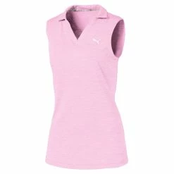 PUMA Golf Puma Heather Girls Sleeveless Golf Polo