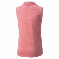 PUMA Golf Puma Heather Girls Sleeveless Golf Polo -Mens Golf Clothes Store Online 579314 RAPTURROSHTHR 1 31603882 766c 48a3 97da 191532f0d19a