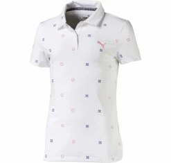 PUMA Golf Puma Ditsy Girls Golf Polo