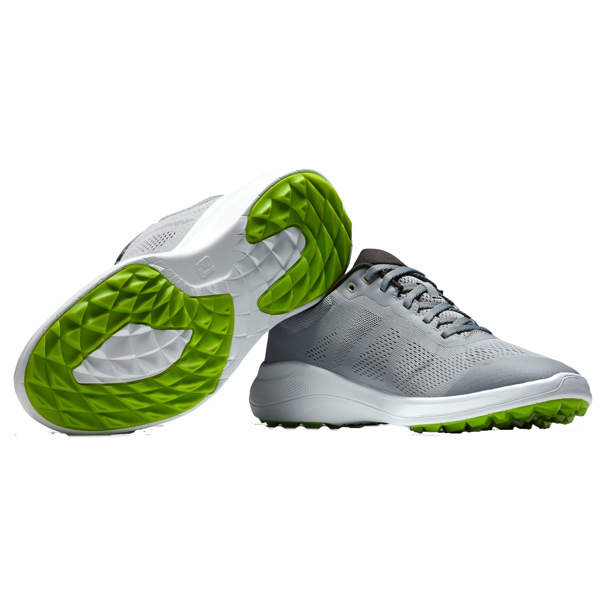 FootJoy Flex Grey-White Mens Golf Shoes 4 FootJoy Flex Grey-White Mens Golf Shoes - Image 4