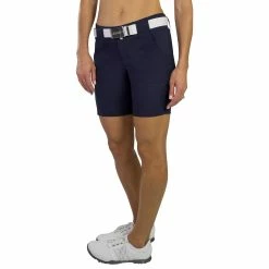 JoFit Belted 7.5 In Womens Golf Shorts 9 JoFit Belted 7.5 In Womens Golf Shorts -Mens Golf Clothes Store Online GB505 MIDNIGHT