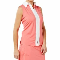 Belyn Key Contrast Womens Sleeveless Golf Polo 7 Belyn Key Contrast Womens Sleeveless Golf Polo -Mens Golf Clothes Store Online TSL0002 CRL 1