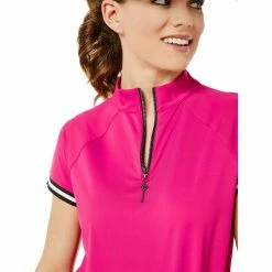 Belyn Key Sport Womens Short Sleeve Golf Polo -Mens Golf Clothes Store Online TSS0510 RSB 2